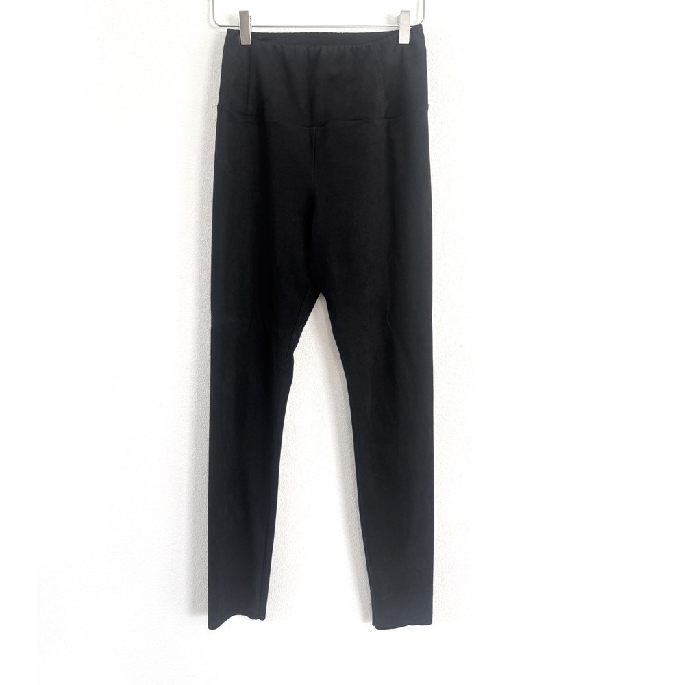Aritzia Wilfred Free Daria Faux Suede Leggings - Black High Rise Skinny Pant